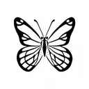 words sissy bug and butterfly's  tattoo design idea