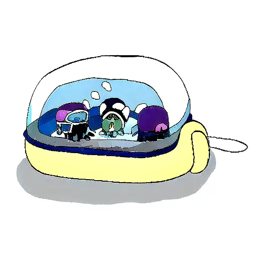 Jellyfish snowboarding tattoo design idea