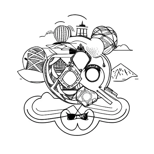 Feminist traveling tattoo design idea