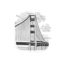 Mackinac bridge  tattoo design idea