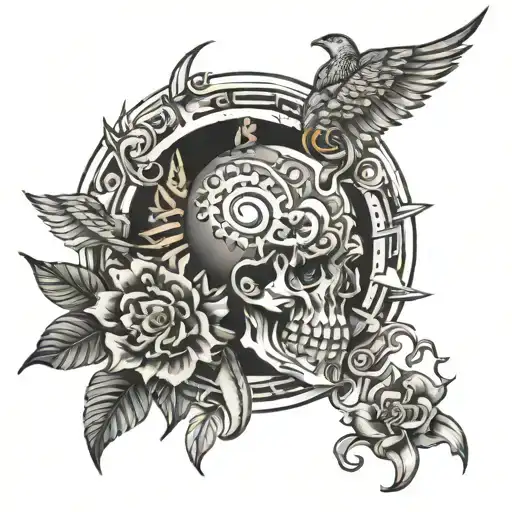 bio mechanical traditional Filipino tattoo design tattoo design idea