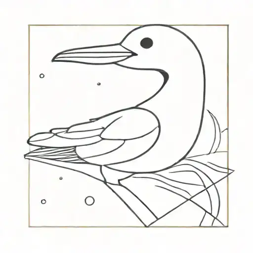 loon bird tattoo design idea