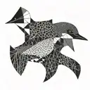 loon bird tattoo design idea