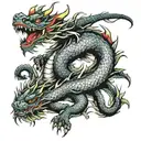 naga dragon tattoo design idea