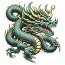 naga dragon tattoo design idea