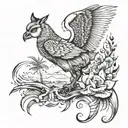 south africa coast tattoo design idea