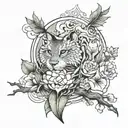 south africa coast tattoo design idea