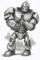 iron giant tattoo design idea