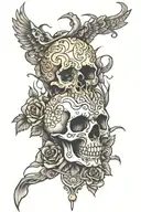 death to 282 tattoo design idea