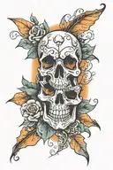 death to 282 tattoo design idea