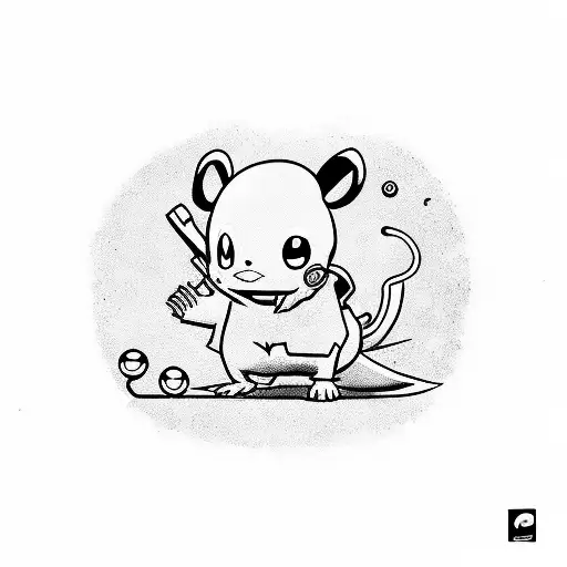 Pokemon: pikachu mickey mouse calimero de snorkels de smurfen pieterpost alfred jodocus kwak buurman en buurman bassie e tattoo design idea