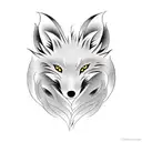 ninetailed fox tattoo design idea