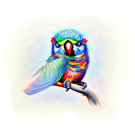 lorikeet tattoo design idea