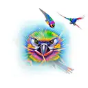 lorikeet tattoo design idea
