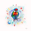 lorikeet tattoo design idea