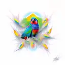 lorikeet tattoo design idea