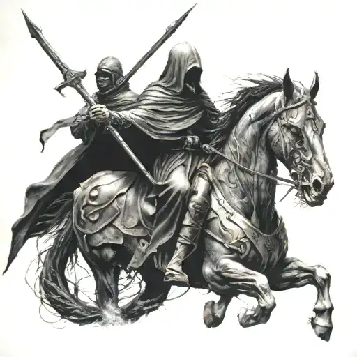 lord of the ring, nazgul, tattoo design idea