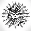 solar eclipse tattoo design idea