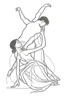 salsa dance movements tattoo design idea