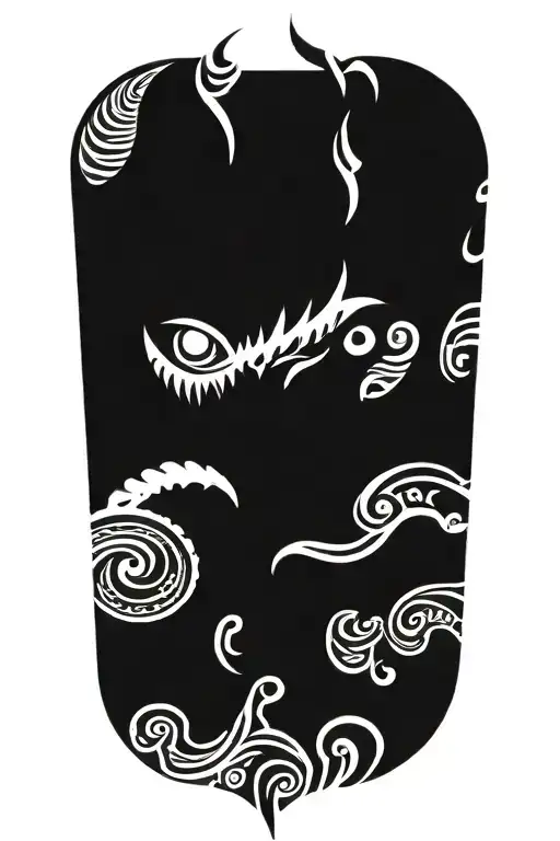 monster tattoo design idea