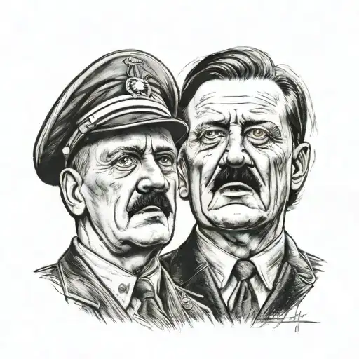 gay hitler  tattoo design idea