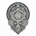 Aztec tattoo design idea