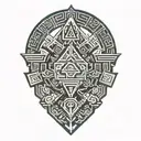 Aztec tattoo design idea