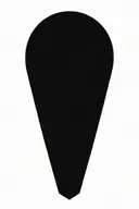 Devil with wings geometric pattern tattoo design idea