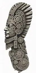 aztec tattoo design idea