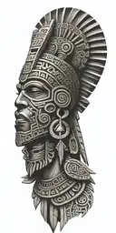 aztec tattoo design idea