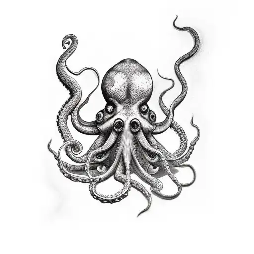pulpo con espada tattoo design idea