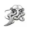 pulpo con espada tattoo design idea