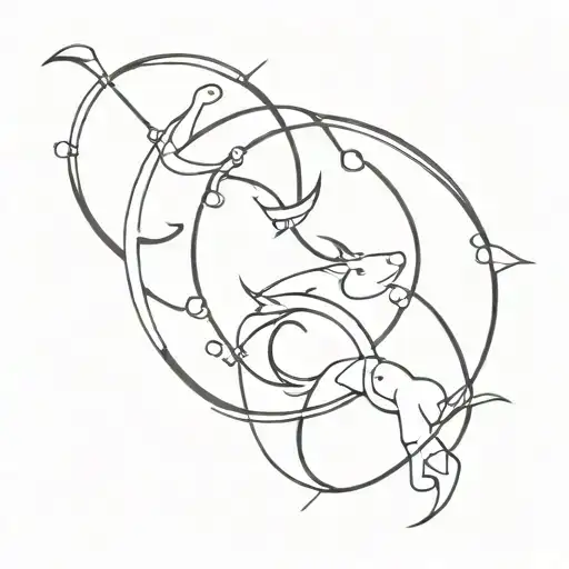 Taurus, Pisces, Libra tattoo design idea