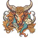 Taurus, Pisces, Libra tattoo design idea