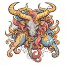 Taurus, Pisces, Libra tattoo design idea