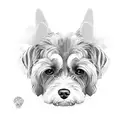 dog memorial tattoo design idea