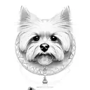 dog memorial tattoo design idea