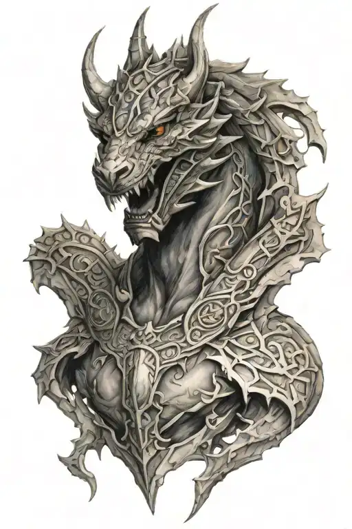 skyrim sleeve tattoo design idea