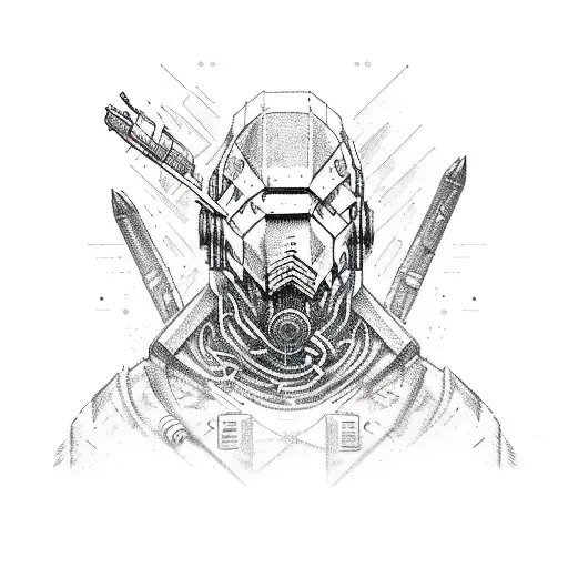 cybernetic, skyrim, weed, music, revolution, resilience tattoo design idea