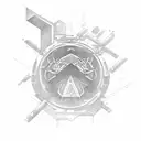 cybernetic, skyrim, weed, music, revolution, resilience tattoo design idea