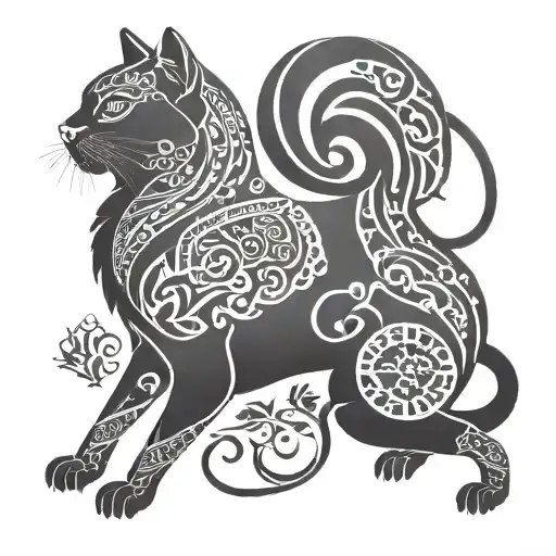 persian traditional tattoo design idea