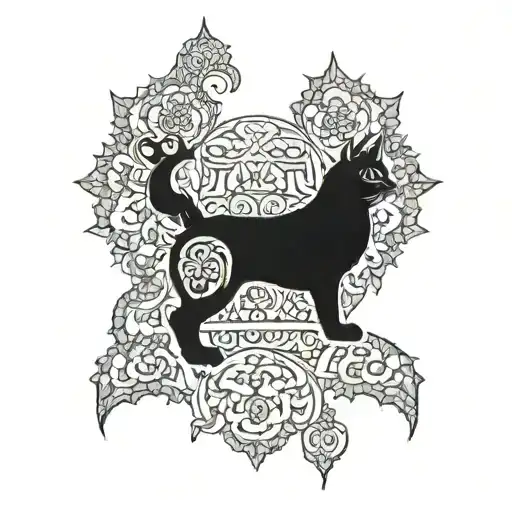 persian traditional tattoo design idea