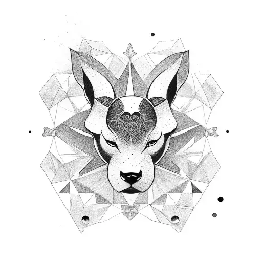 athletic figure such as a runner or a gymnast, surrounded by celestial elements. tattoo design idea