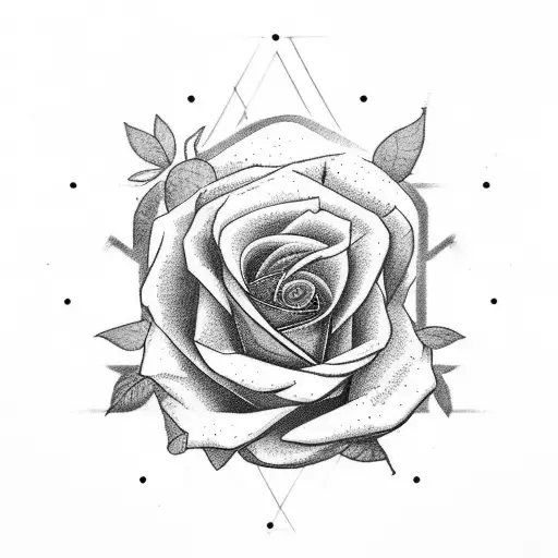 name of Danny Ursitti with the pasadena rose and fingerprints tattoo design idea