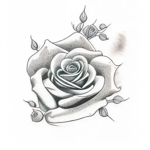 in memorium tattoo with the name Danny Ursitti, roses, fingerprints, and the dates june 1995 - march 2023 tattoo design idea