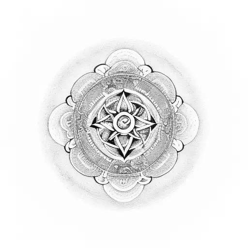 spiritual, Wicca, symbols ,yin yang tattoo design idea