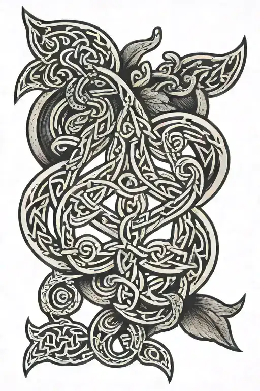Celtic knot  tattoo design idea