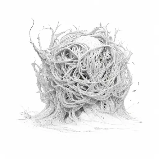 Tangled up in you root font tattoo design idea