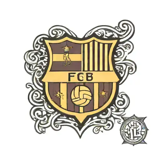 fc barcelona logo tattoo design idea