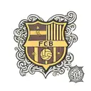 fc barcelona logo tattoo design idea